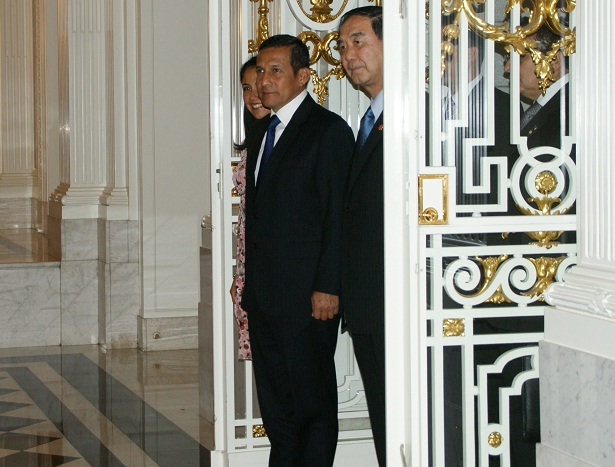 Presidente Humala y Nadine