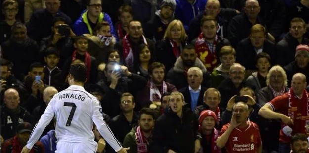 El gol 70 en Champions de Cristiano Ronaldo.